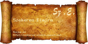 Szekeres Elmira névjegykártya